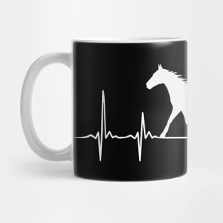 Horse Heartbeat Riding Lover Horses Girl Mug